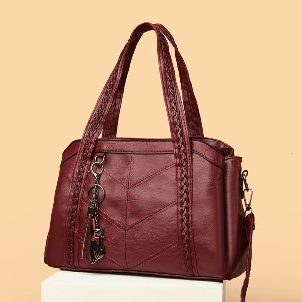 Casual Zipper Leather Designer Versatile Shoulder Bags - Image 5