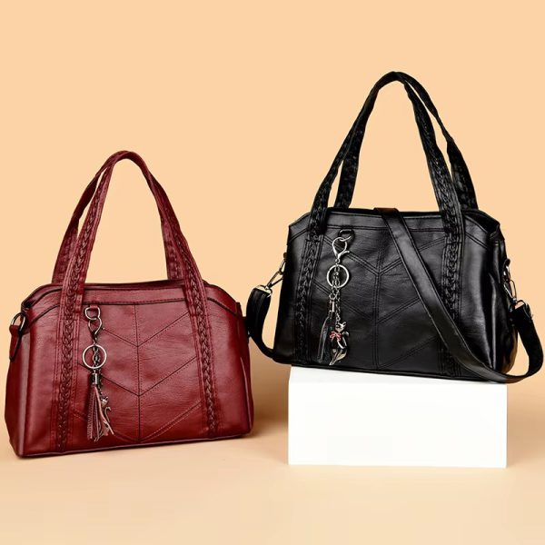 Casual Zipper Leather Designer Versatile Shoulder Bags - Image 11