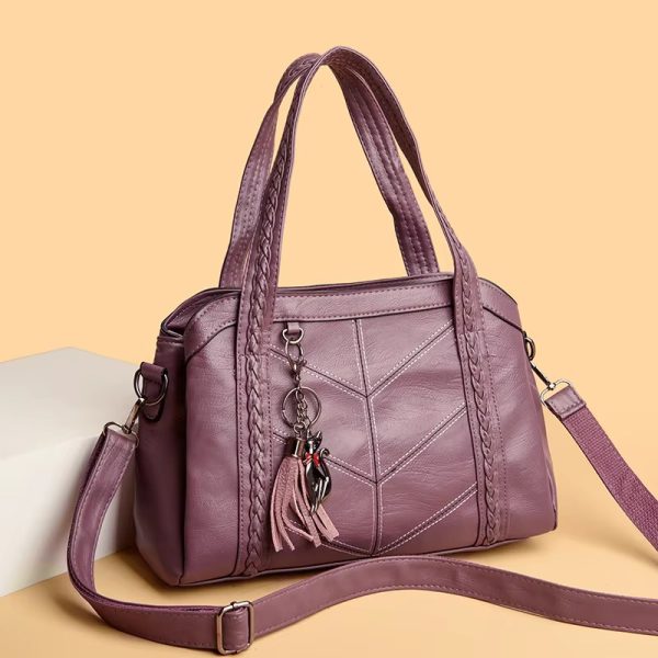 Casual Zipper Leather Designer Versatile Shoulder Bags - Image 7