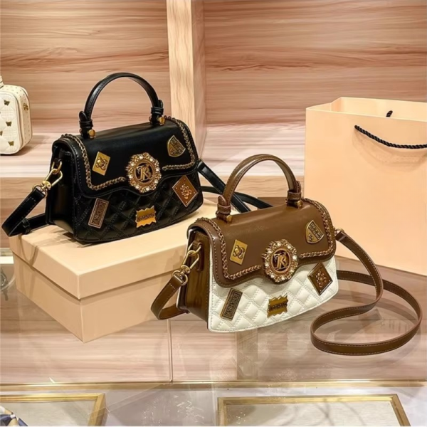 Designer High- End Texture Single Shoulder Crossbody Handbag - Image 7