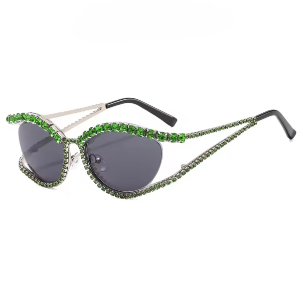 Designer Rhinestone Steampunk Party Beach Shades Accessory Eyeglasses - Image 9