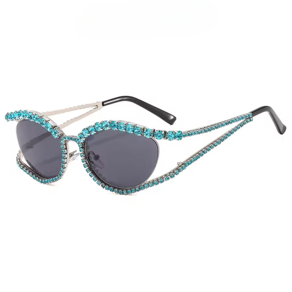 Designer Rhinestone Steampunk Party Beach Shades Accessory Eyeglasses - Image 8