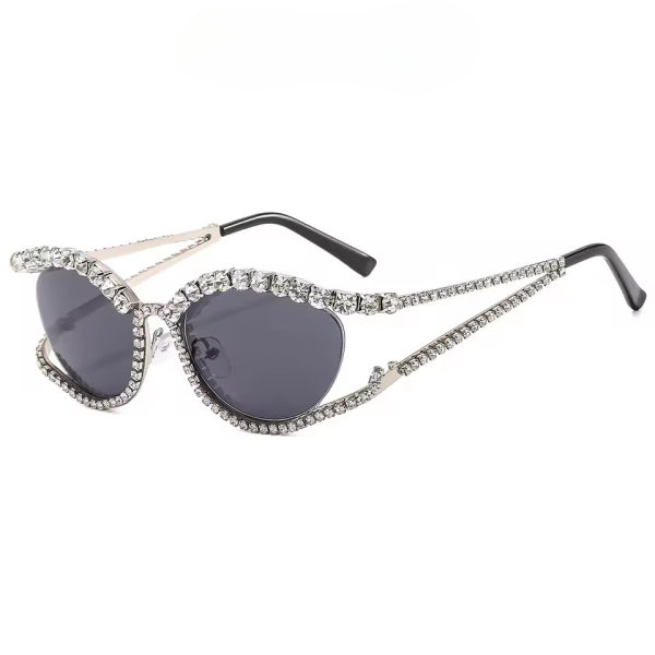 Designer Rhinestone Steampunk Party Beach Shades Accessory Eyeglasses - Image 5