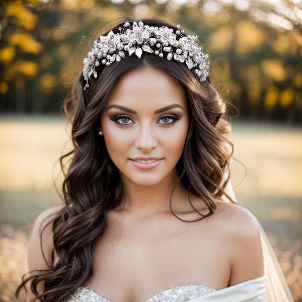 Elegant Bridal Wedding Alloy Leaves Hair Accessories Headpieces