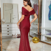 Elegant Floral Mermaid Evening Party Floor Length Dress - Image 5