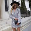 Elegant High-Quality O-Neck Plaid Printing Lapel Suit - Image 3