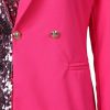 Elegant Sequein Long Sleeve Above Knee Slight Stretch Blazer - Image 4