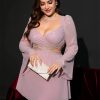 Elegant Sweetheart Neck Cutout Waist Lace Plus Size Mini Dress - Image 16