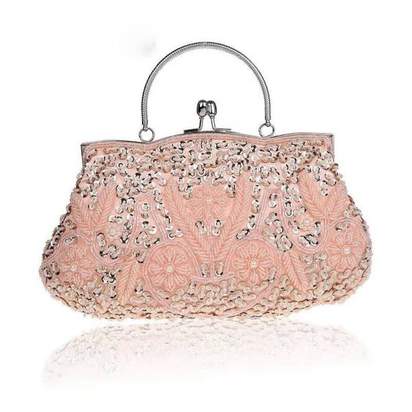 Exquisite Beaded Embroidered Wedding Evening Party Bridal Clutch Bags - Image 2