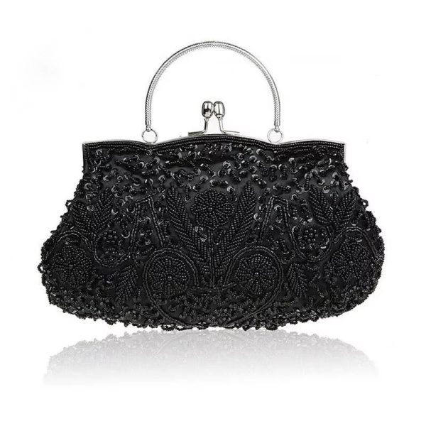 Exquisite Beaded Embroidered Wedding Evening Party Bridal Clutch Bags - Image 3