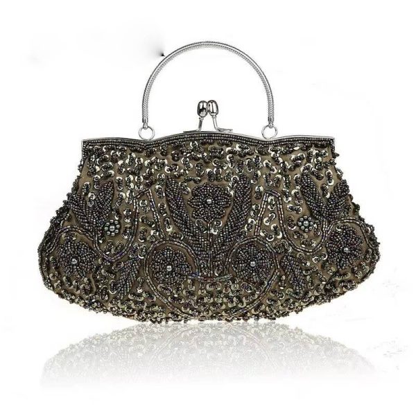 Exquisite Beaded Embroidered Wedding Evening Party Bridal Clutch Bags - Image 7