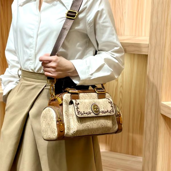 Genuine Leather Handbag Designer Retro Single Shoulder Oblique Cross Pillow Bag