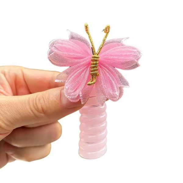 1PC Elastic Spiral Head Rope Ponytail Hair Ring For Kids - Image 3