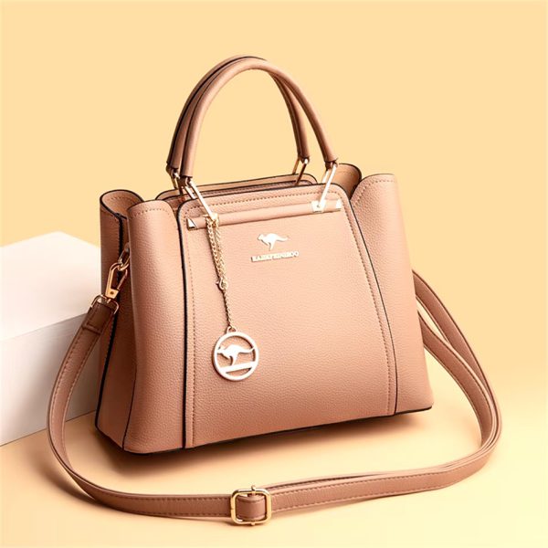 Luxury Designer 3 Layers Shoulder Crossbody Large Capacity Leather Handbags Shopper Messenger Totes - Image 7