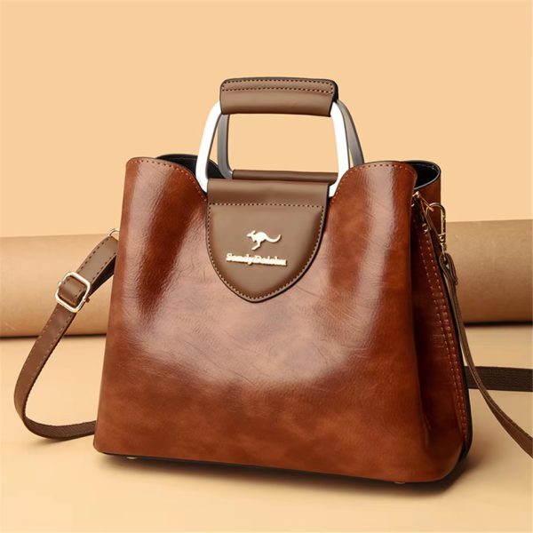 Luxury Designer High Quality Leather Handbags Tote Bag - Image 2