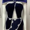 Luxury Sequins sleeveless Cocktail Party Evening Long Celebrity Dress - Image 5