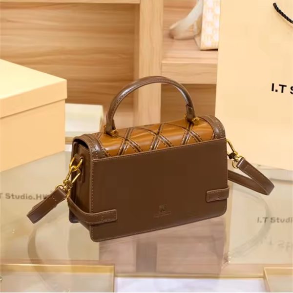 Luxury Soft Flap Pocket Small Square Designer Handbag - Image 3