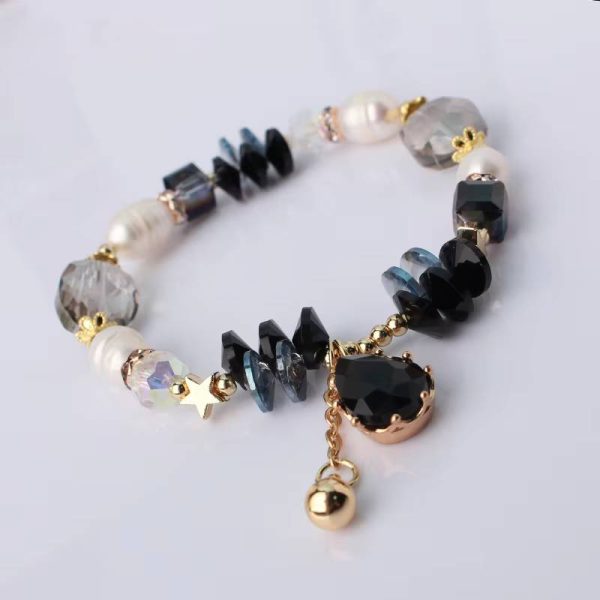 Retro water drop pendant fresh water Pearl Crystal bracelet - Image 3