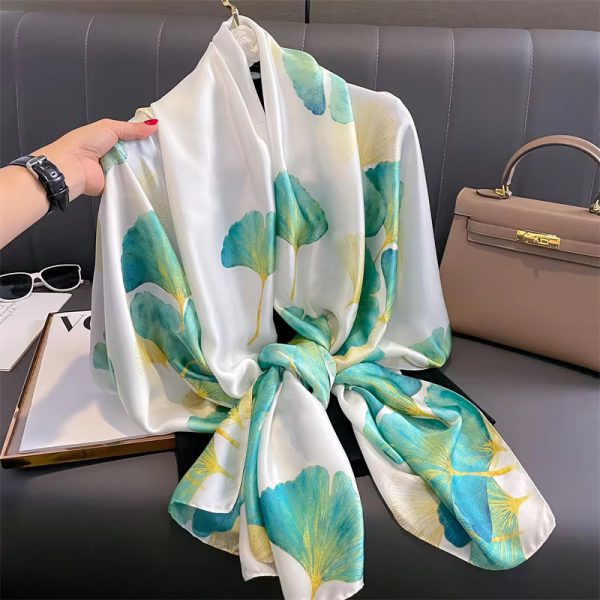 Fashion Foulard Pashmina Large Silk Satin Scarf