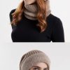 Two-piece  Acrylic Thick and Warm Ear protection Woolen Hat with Velvet Scarf - Image 10