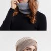 Two-piece  Acrylic Thick and Warm Ear protection Woolen Hat with Velvet Scarf - Image 7