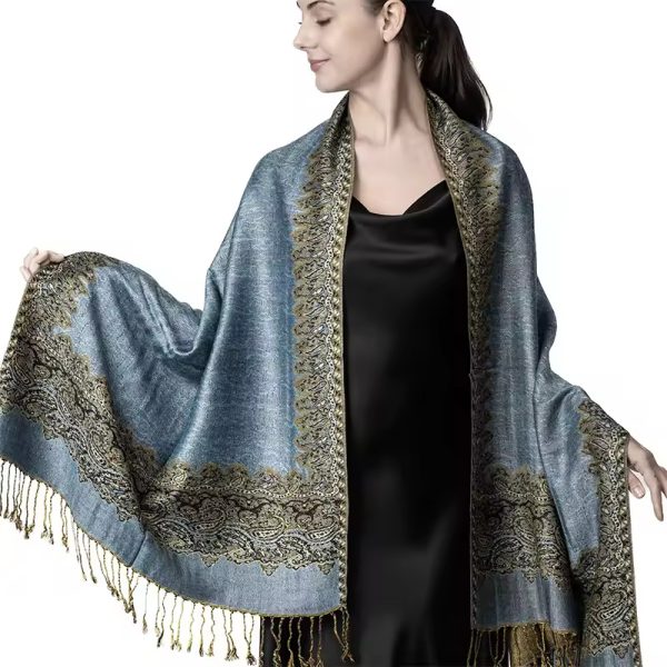 Printed Foulard Luxury Cashmere Pashmina Cotton Stoles