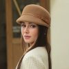 Retro Fashion Versatile Equestrian newsboy Beanie Hat - Image 5