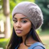 Rabbit Wool Pearl Pattern  Plus Cashmere Korean Hat - Image 3