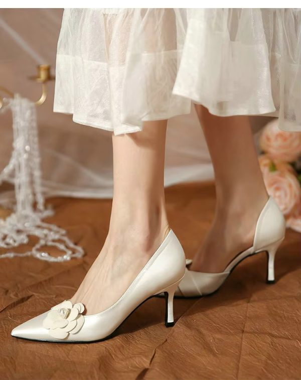 Pointy High Heels Fashion French Temperament Bridesmaid Shoes  Pumps - Image 10