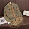 Luxury Cashmere Pashmina Wrap Warm Cotton Stoles Scarf - Image 2