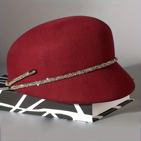 British Retro Versatile Adjustable Woolen Octagonal Hat - Image 10