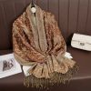 Luxury Cashmere Pashmina Wrap Warm Cotton Stoles Scarf - Image 5