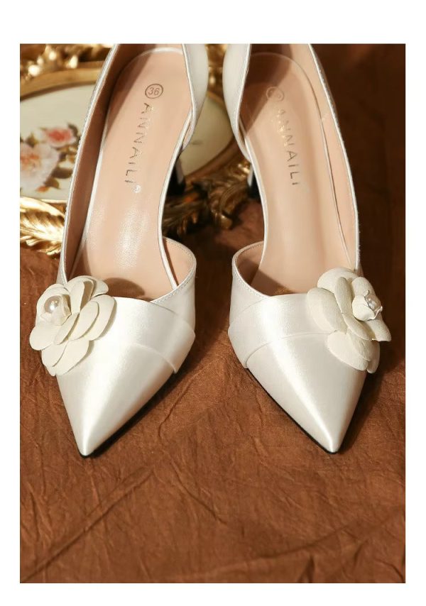 Pointy High Heels Fashion French Temperament Bridesmaid Shoes  Pumps - Image 12