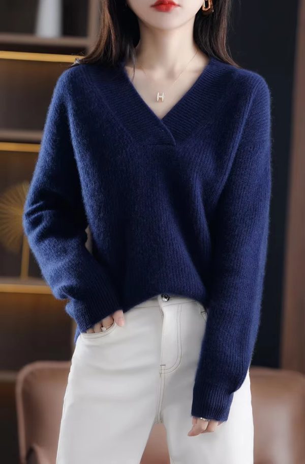 Soft And Warm Pullovers Thick Cashmere Oversize Sweater - Image 7