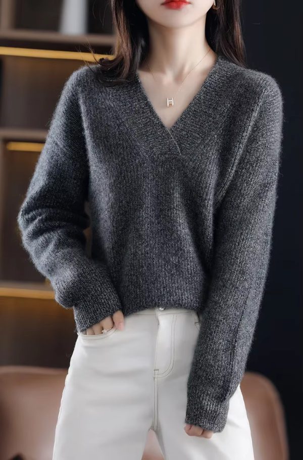 Soft And Warm Pullovers Thick Cashmere Oversize Sweater - Image 4