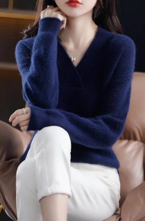 Soft And Warm Pullovers Thick Cashmere Oversize Sweater - Image 6