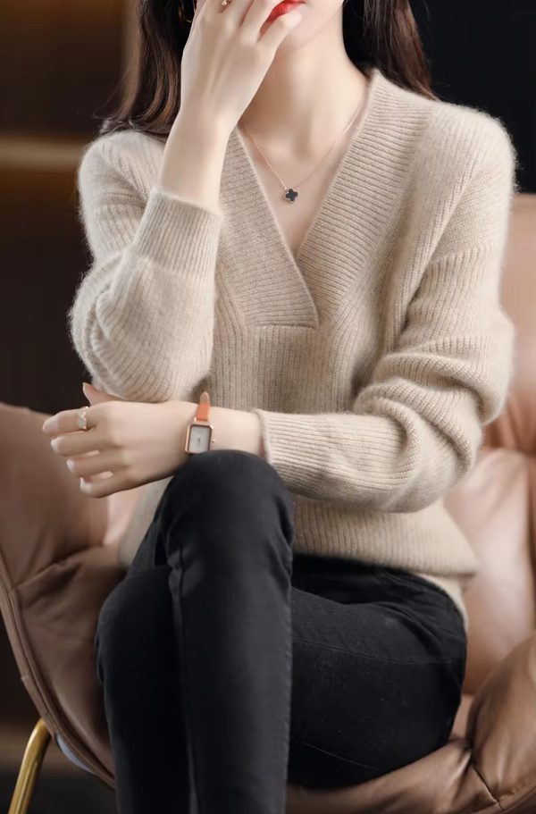 Soft And Warm Pullovers Thick Cashmere Oversize Sweater - Image 10