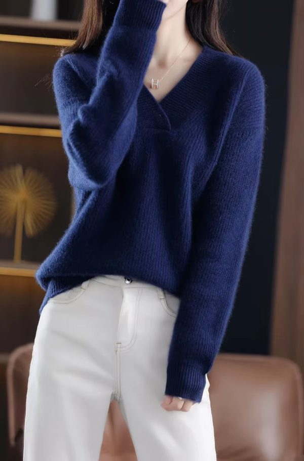 Soft And Warm Pullovers Thick Cashmere Oversize Sweater - Image 9