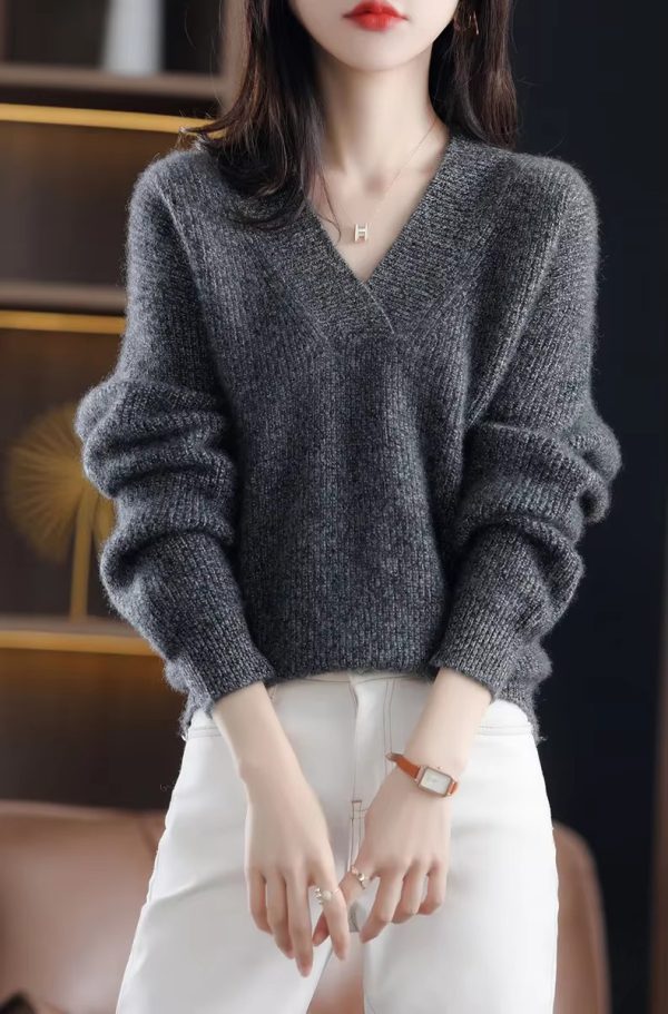 Soft And Warm Pullovers Thick Cashmere Oversize Sweater - Image 3