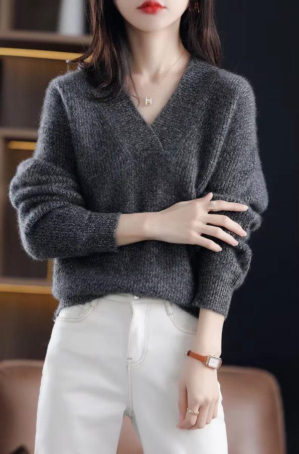 Soft And Warm Pullovers Thick Cashmere Oversize Sweater - Image 5