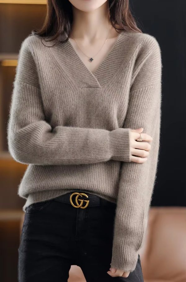 Soft And Warm Pullovers Thick Cashmere Oversize Sweater - Image 16