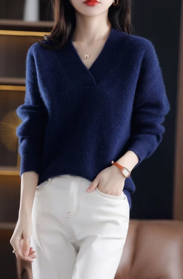 Soft And Warm Pullovers Thick Cashmere Oversize Sweater - Image 8