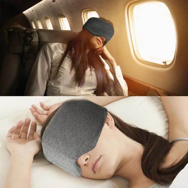 Soft Portable Blindfold Travel Eyepatch Sleeping Cotton Silk Sleep Mask - Image 2