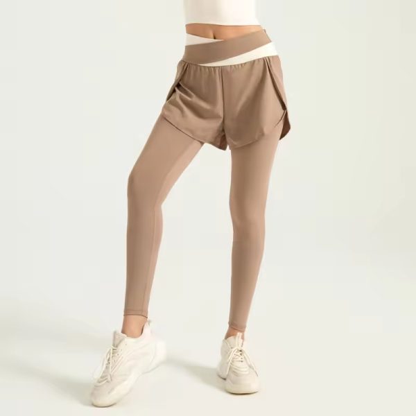 Trendy Solid Sport Gym Skinny Ankle-Length Yoga Pants - Image 3