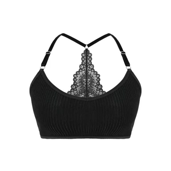 Trendy Backless Ribbed Breathable Bras Underwear - Image 3