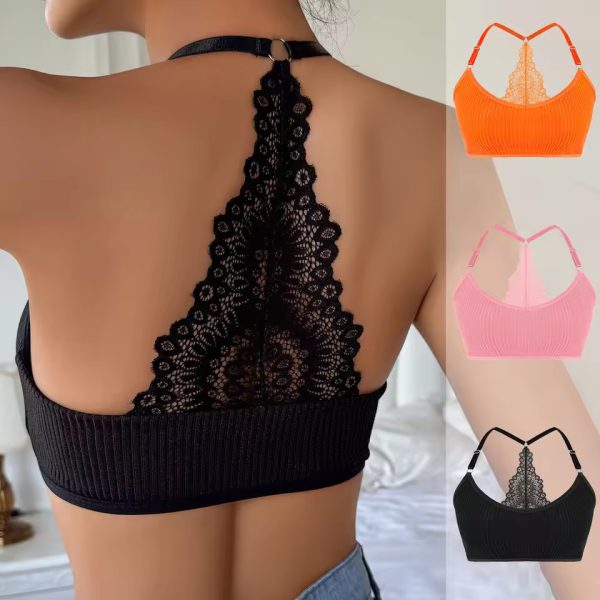 Trendy Backless Ribbed Breathable Bras Underwear - Image 2