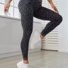 Trendy High Waist Leopard Seamless Yoga Leggings - Image 3