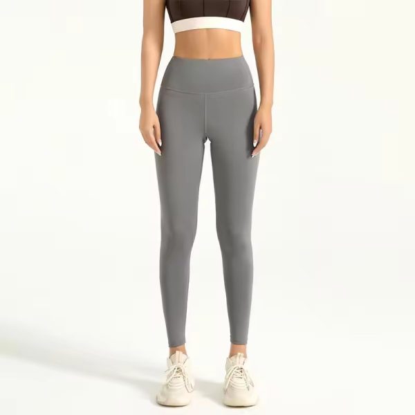 Trendy High Waist Naked Running Yoga Workout Leggings - Image 11