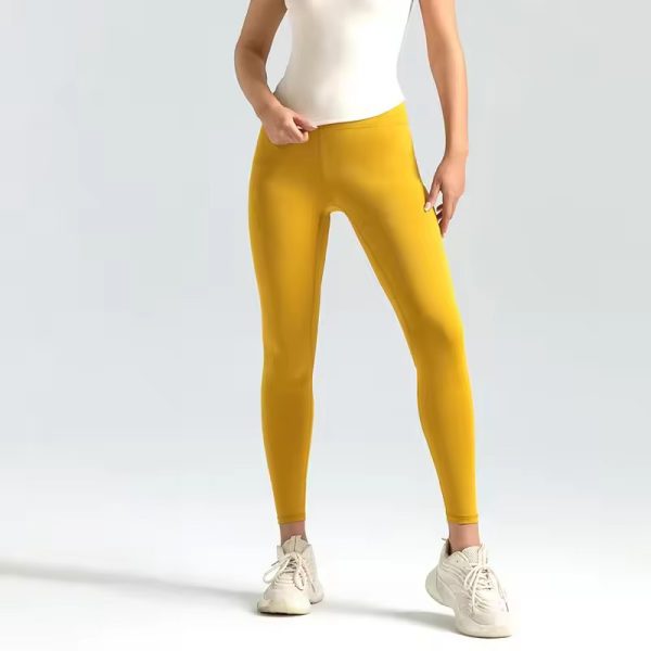 Trendy High Waist Naked Running Yoga Workout Leggings - Image 7