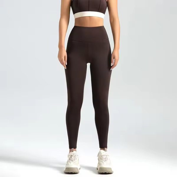 Trendy High Waist Naked Running Yoga Workout Leggings - Image 13